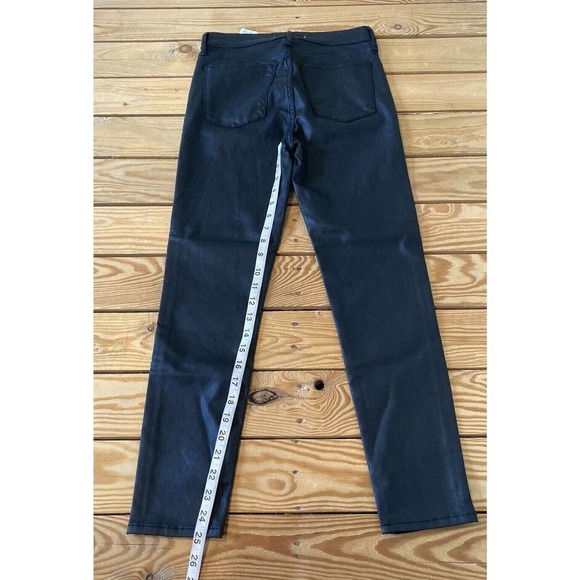 NWT $99 Abercrombie & Fitch High Rise Super Skinny Ankle Pants Size 28 Black - Picture 9 of 10
